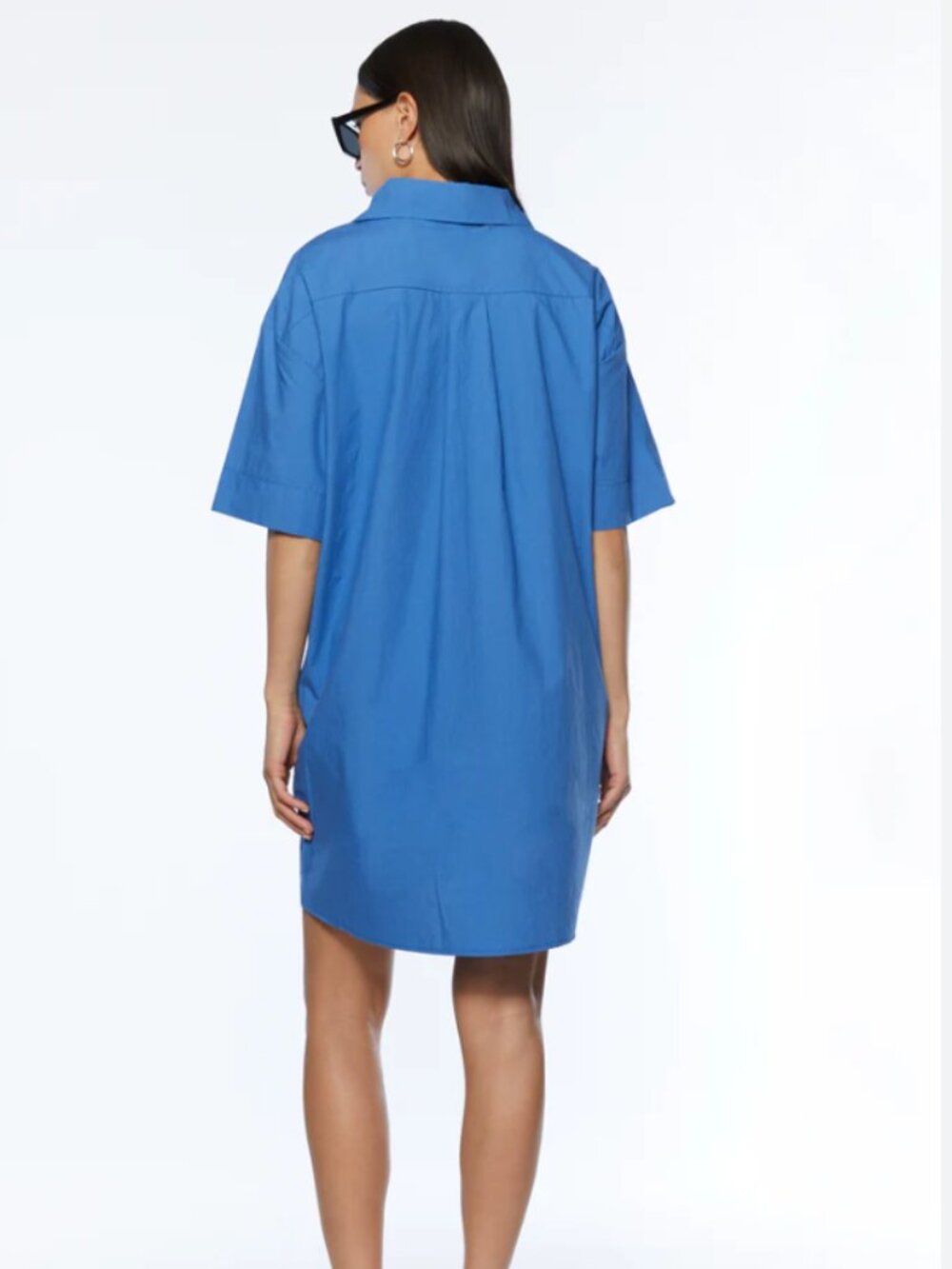 Oak + Fort Cotton Poplin Shirt Dress